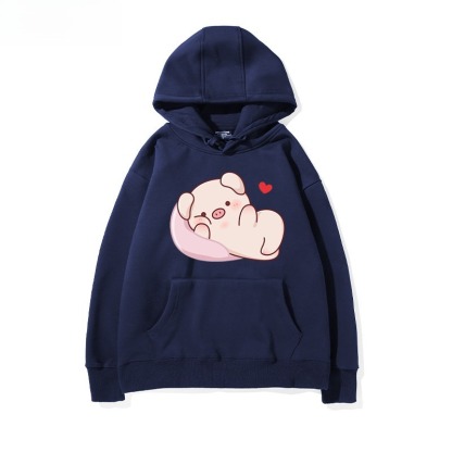 LULU豬 聯名衛衣新款 親子情侶裝連帽衛衣