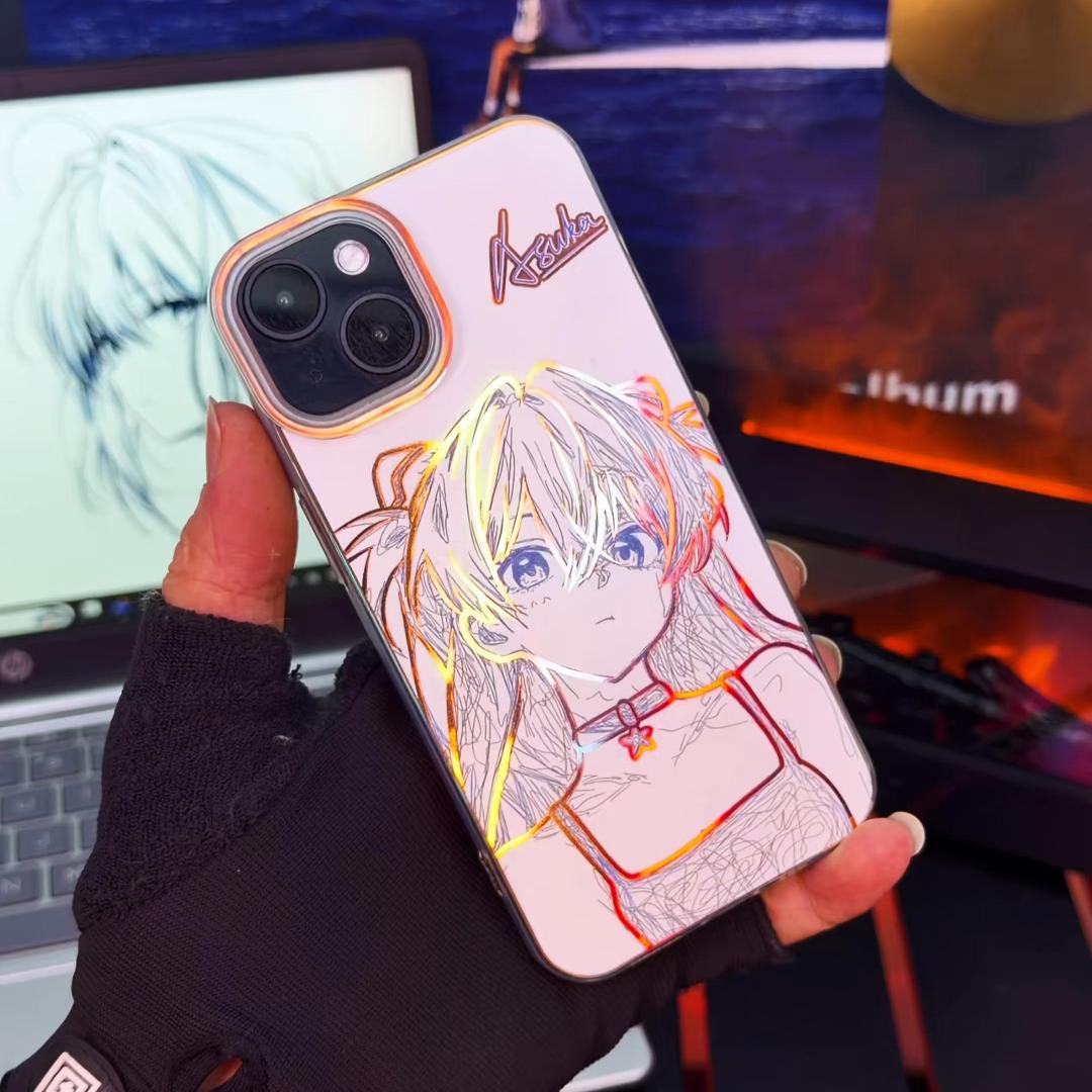 EVA新世紀福音戰士極光金漸變手機殼