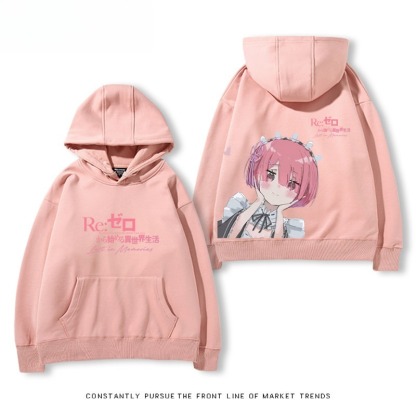 從零開始的異世界 親子情侶男女連帽衛衣