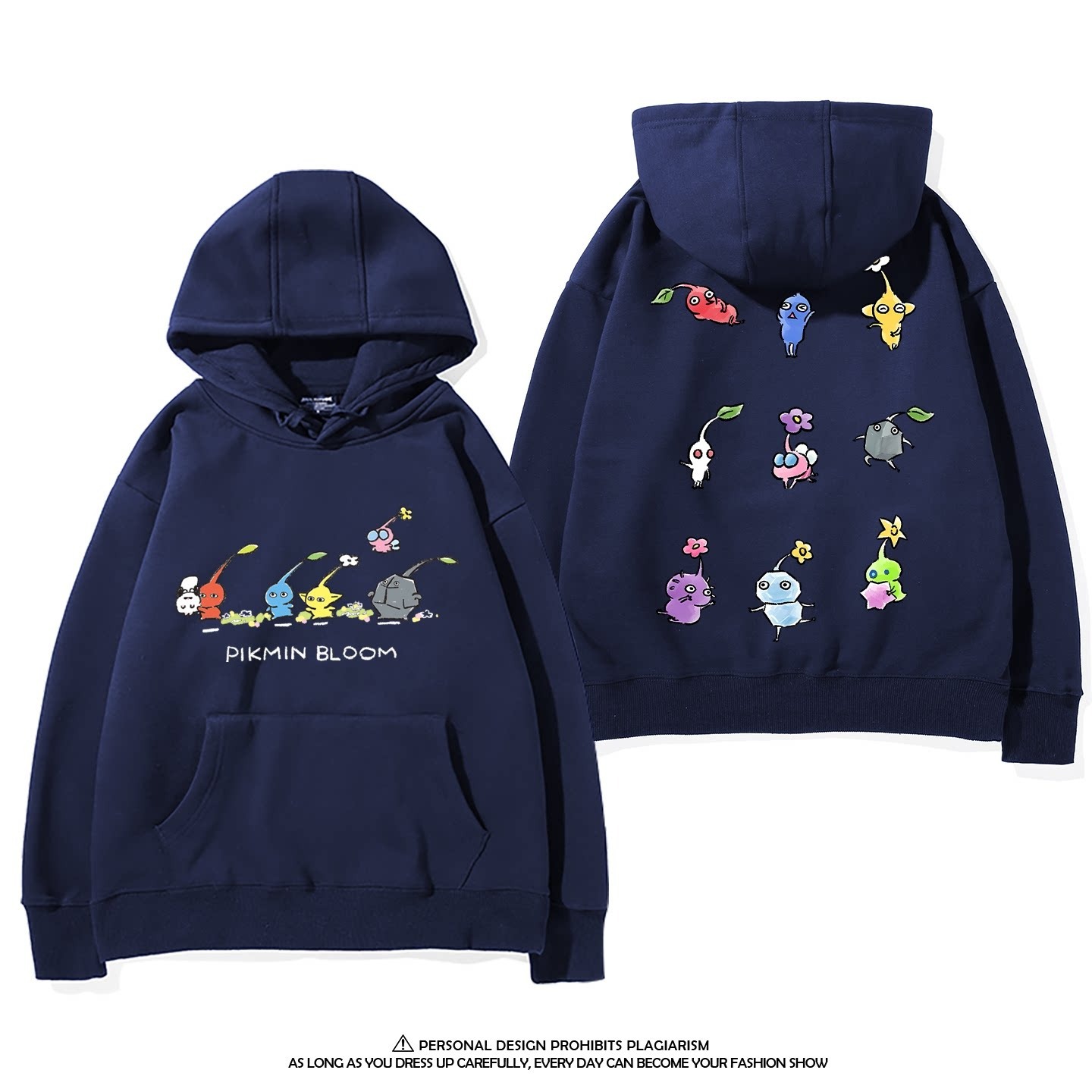 皮克敏PIKMIN4 聯名衛衣新款 親子情侶裝連帽衛衣