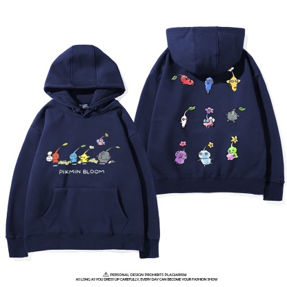 皮克敏PIKMIN4 聯名衛衣新款 親子情侶裝連帽衛衣