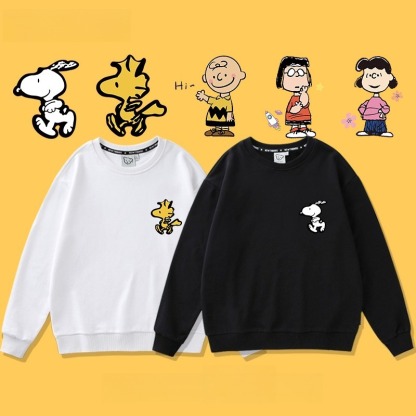 史努比新款 親子情侶男女圓領衛衣