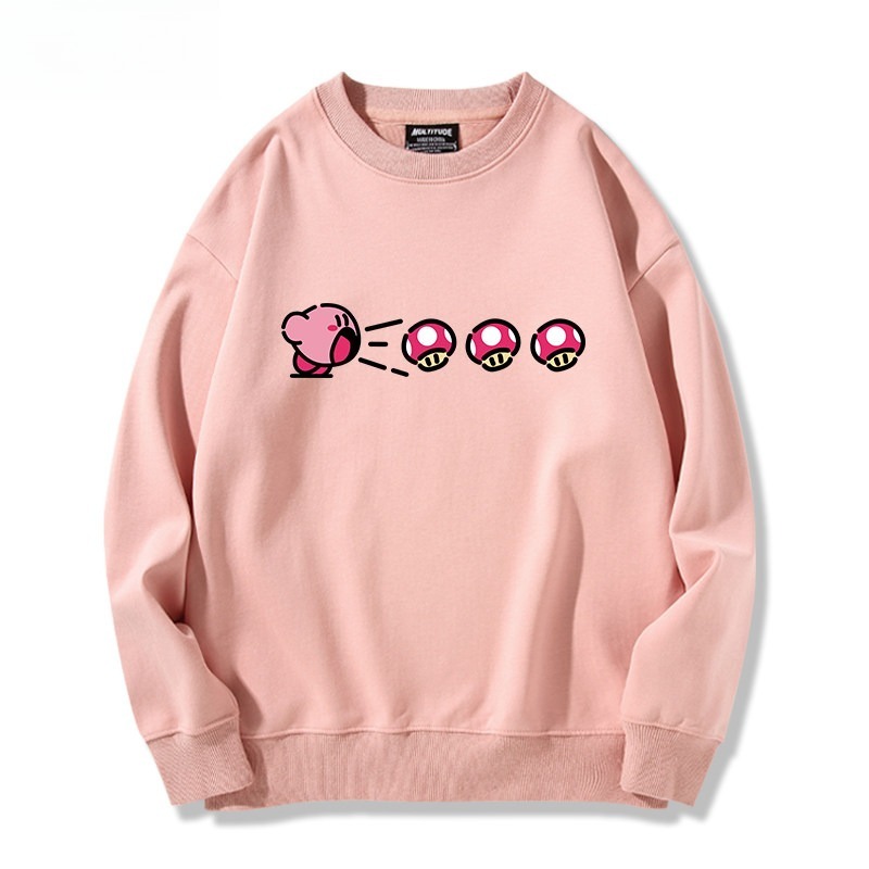 精靈寶可夢星之卡比 聯名親子情侶裝 圓領長袖