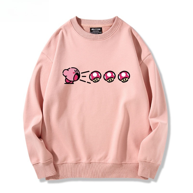 精靈寶可夢星之卡比 聯名親子情侶裝 圓領長袖