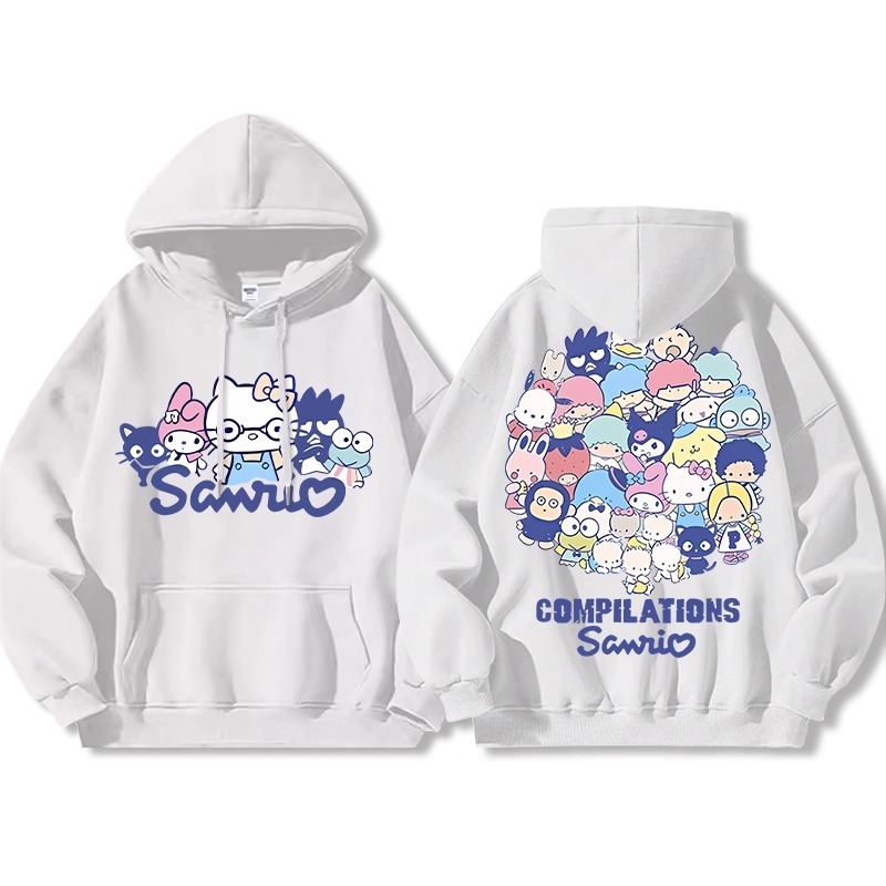 三麗鷗 聯名衛衣2025秋冬新款親子情侶裝連帽衛衣