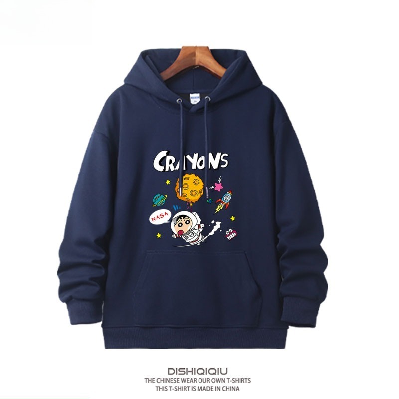 蠟筆小新新款 親子情侶男女連帽衛衣