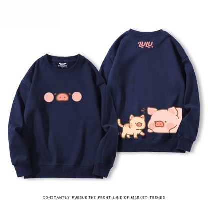 LuLu豬 聯名親子情侶裝 圓領長袖