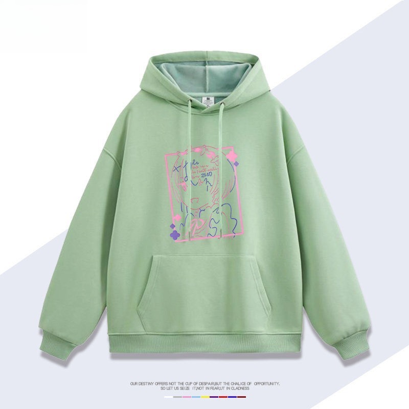 Re:Zero 聯名衛衣秋冬新款親子情侶裝連帽衛衣