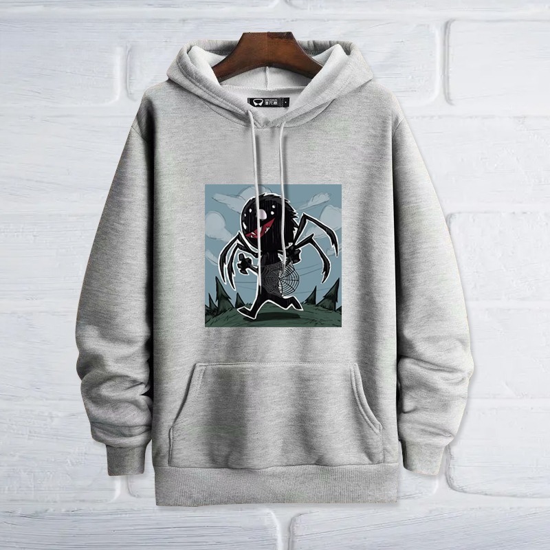 饑荒Q版小蜘蛛新款 親子情侶男女連帽衛衣