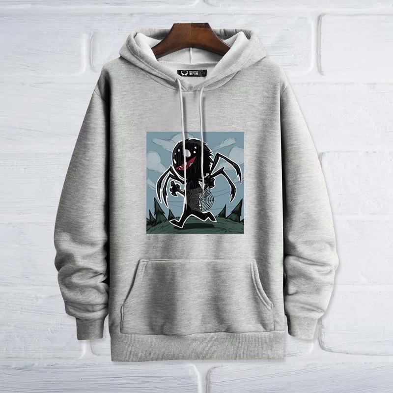 饑荒Q版小蜘蛛新款 親子情侶男女連帽衛衣