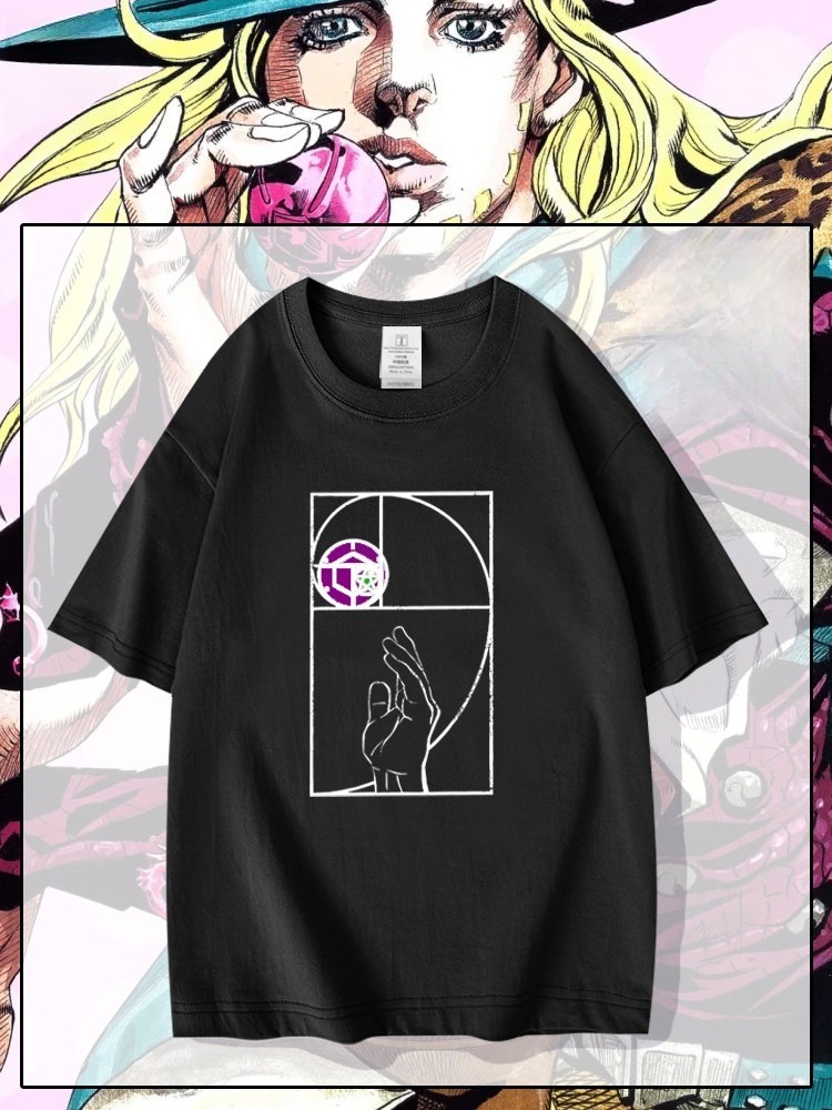 飆馬野郎JOJO的奇妙冒險 2026親子情侶男女同款 印花短袖T恤