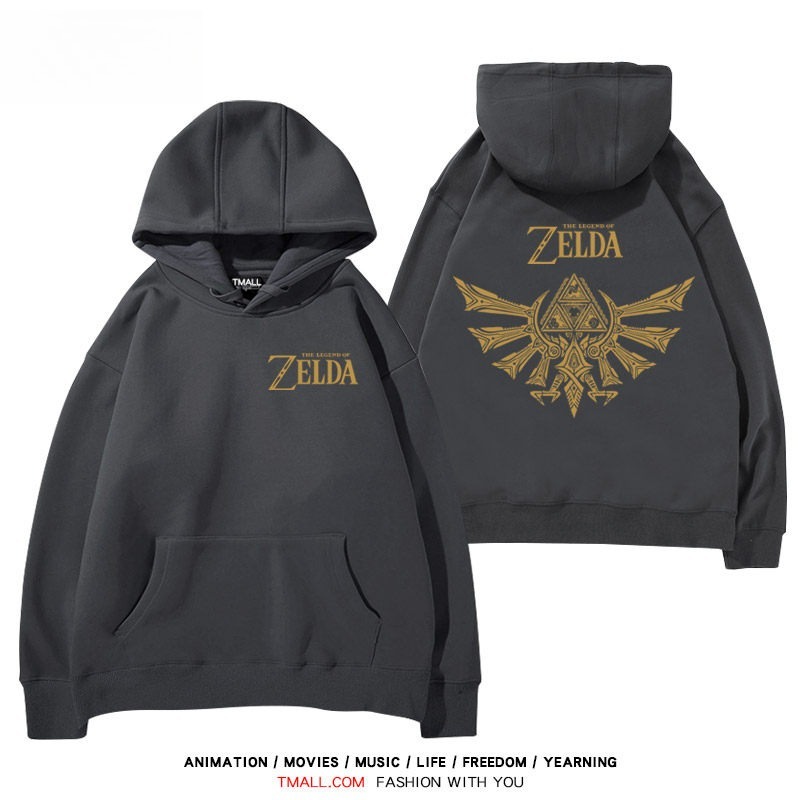 塞爾達傳說標誌王國之淚 聯名衛衣秋冬新款親子情侶裝連帽衛衣