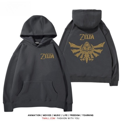 塞爾達傳說標誌王國之淚 聯名衛衣秋冬新款親子情侶裝連帽衛衣