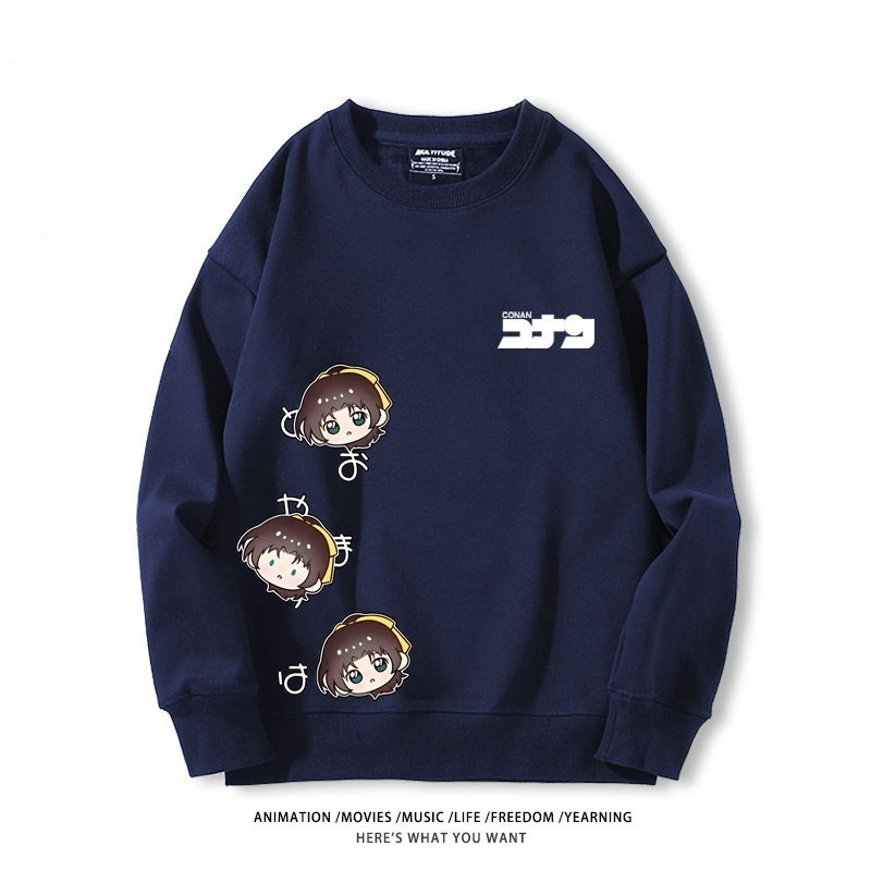 名偵探柯南 聯名親子情侶裝 圓領長袖