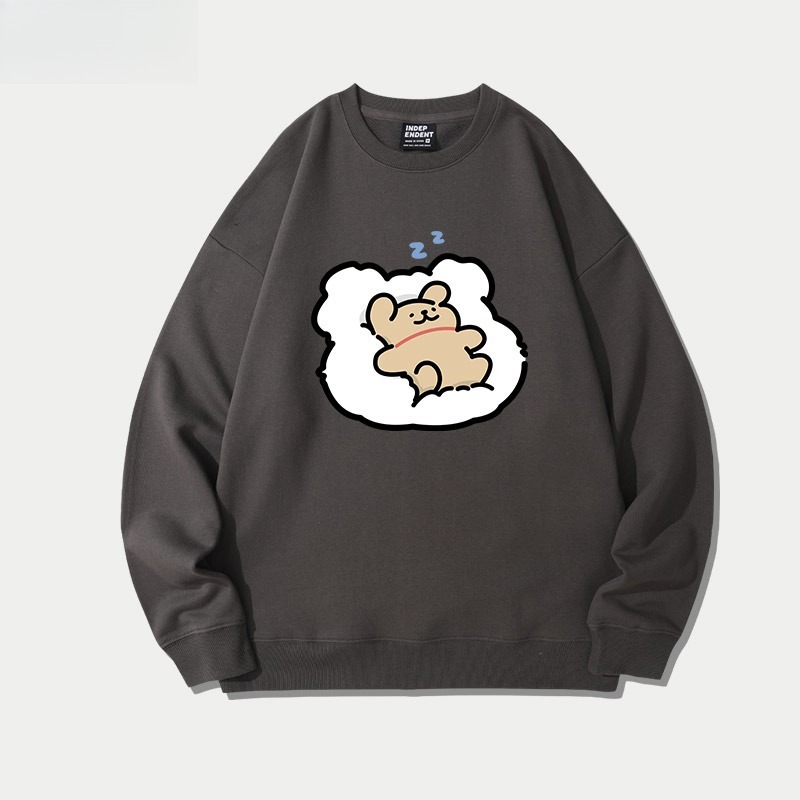 線條小狗 聯名親子情侶裝 圓領長袖