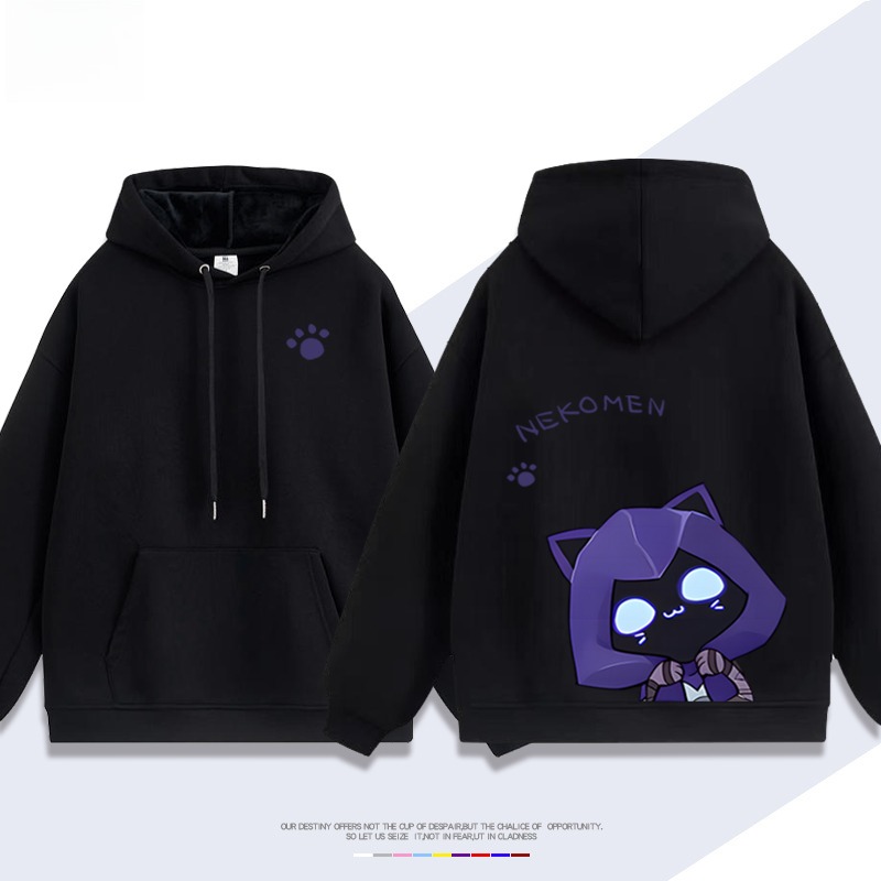 瓦羅蘭特歐門貓貓新款 親子情侶男女連帽衛衣