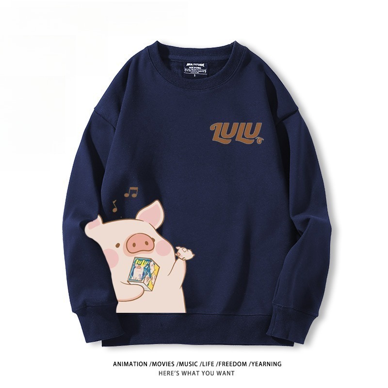 LuLu豬 聯名親子情侶裝 圓領長袖