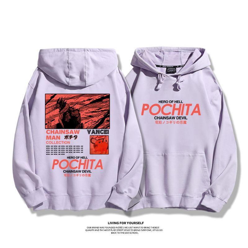 鏈鋸人新款 親子情侶男女款連帽衛衣