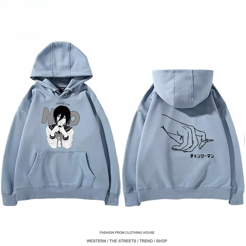 鏈鋸人 聯名衛衣2025秋冬新款 親子情侶裝連帽衛衣