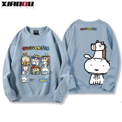 蠟筆小新聯名西遊記哈利波特玩具總動員小葵巴斯光年赫敏 2024親子情侶裝 圓領長袖