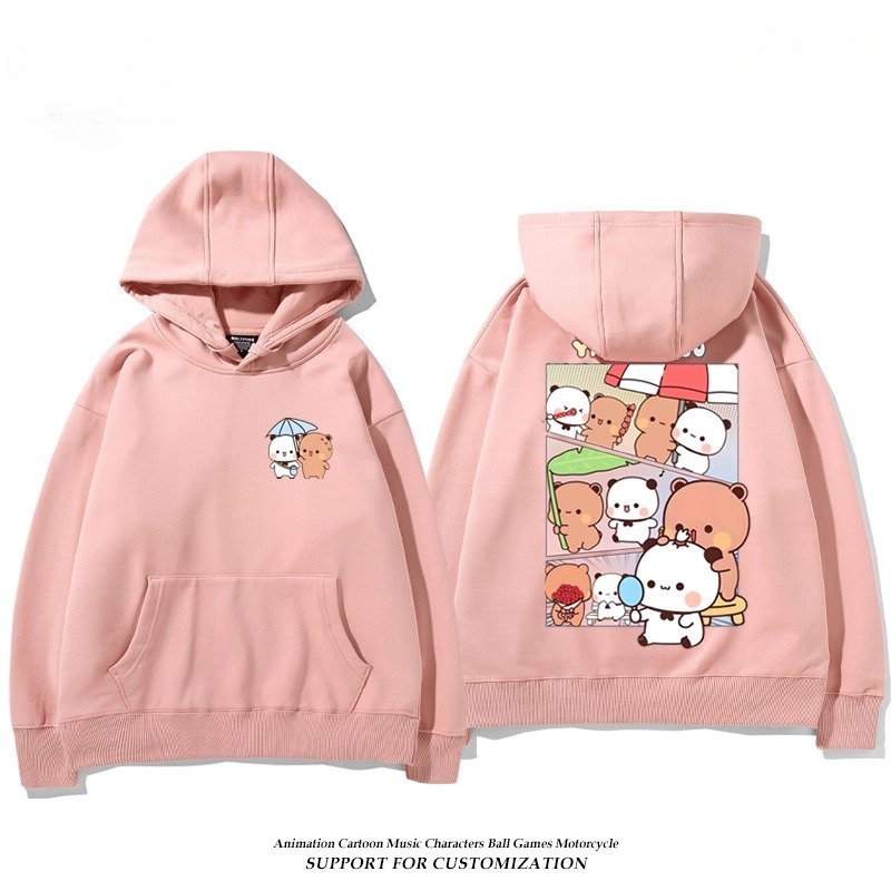 一二布布新款 親子情侶男女連帽衛衣