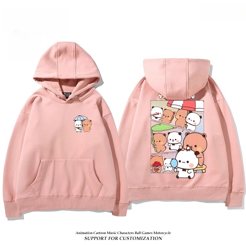 一二布布新款 親子情侶男女連帽衛衣