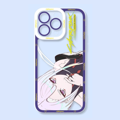 蘋果 系列賽博朋克邊緣行者天使眼透明防摔軟殼