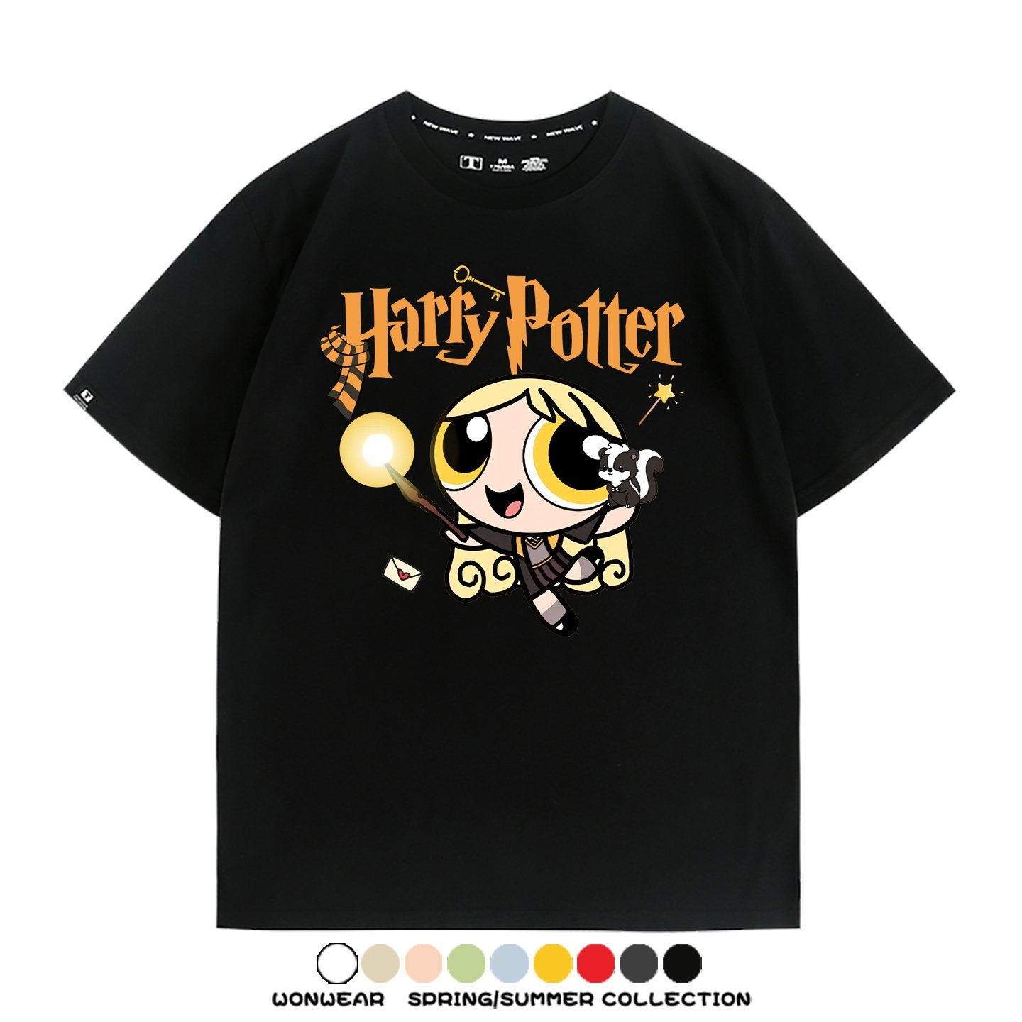 飛天小女警 X Harry Potter周邊 印花短袖T恤
