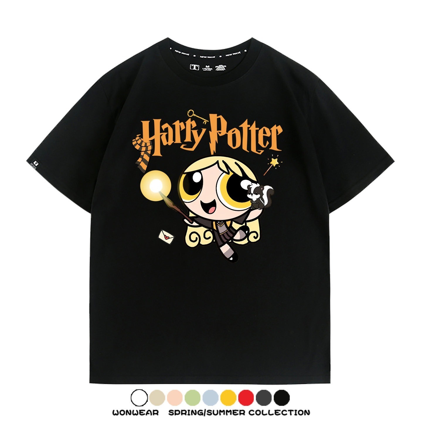 飛天小女警 X Harry Potter周邊 印花短袖T恤