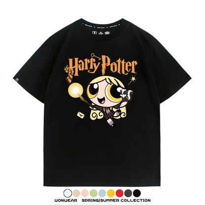 飛天小女警 X Harry Potter周邊 印花短袖T恤
