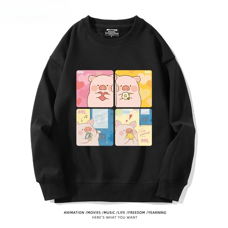 LuLu豬 聯名親子情侶裝 圓領長袖