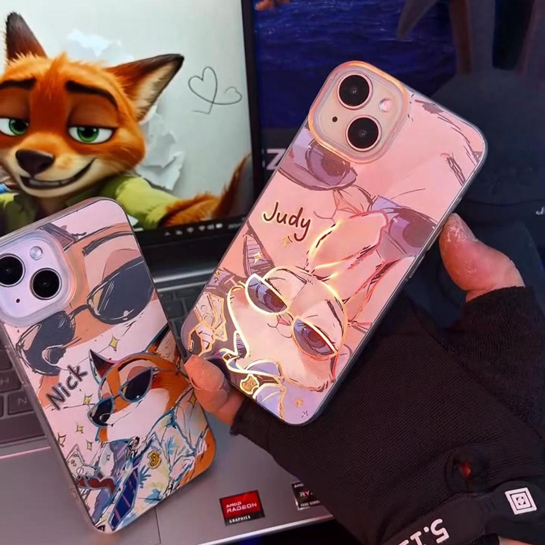 動物方城市 極光金漸變手機殼