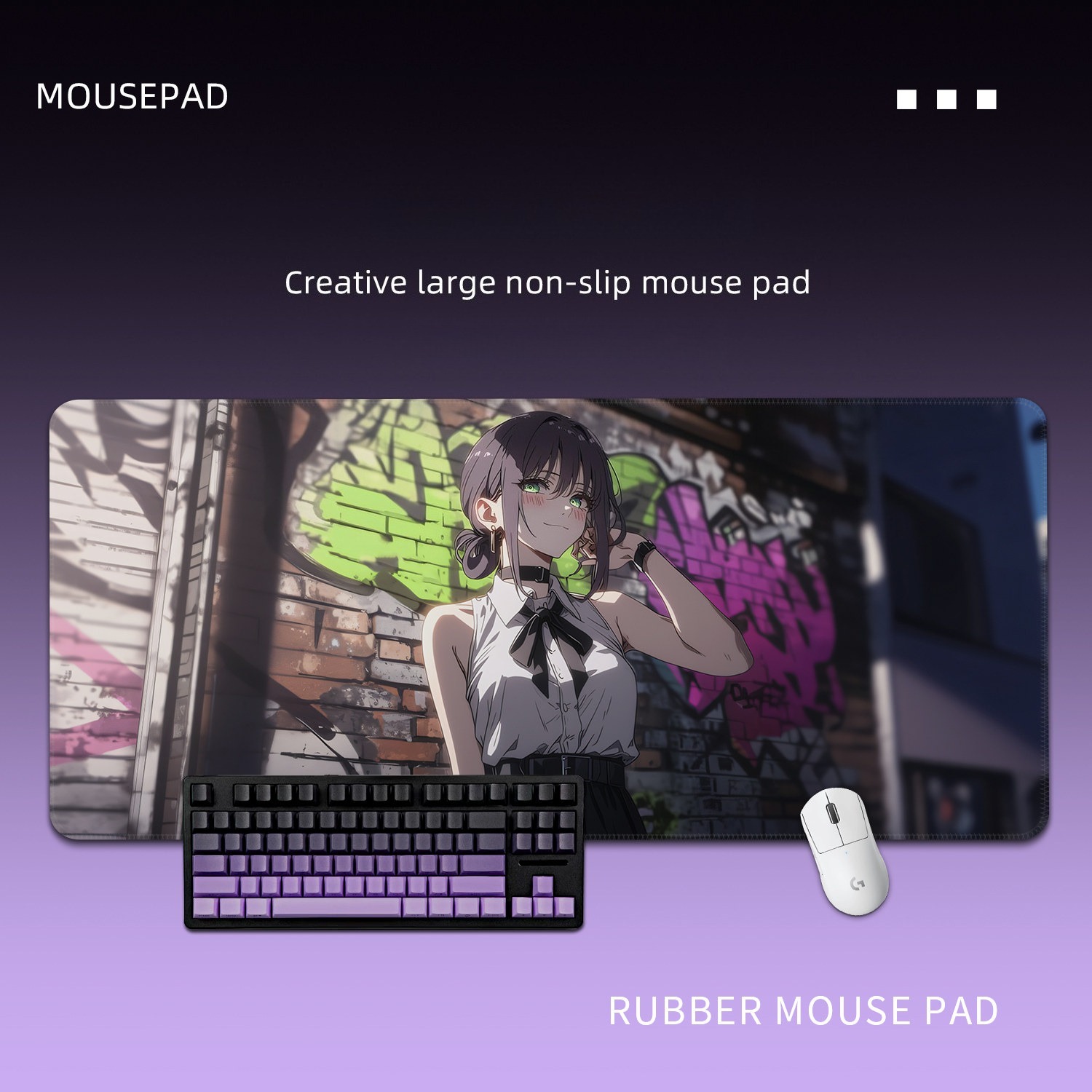 鏈鋸人蕾塞 主題桌墊 布質滑鼠墊