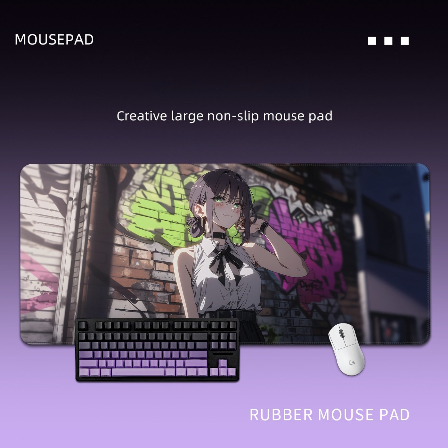 鏈鋸人蕾塞 主題桌墊 布質滑鼠墊