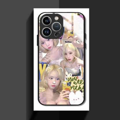 Aespa新款高清全包防摔玻璃殼