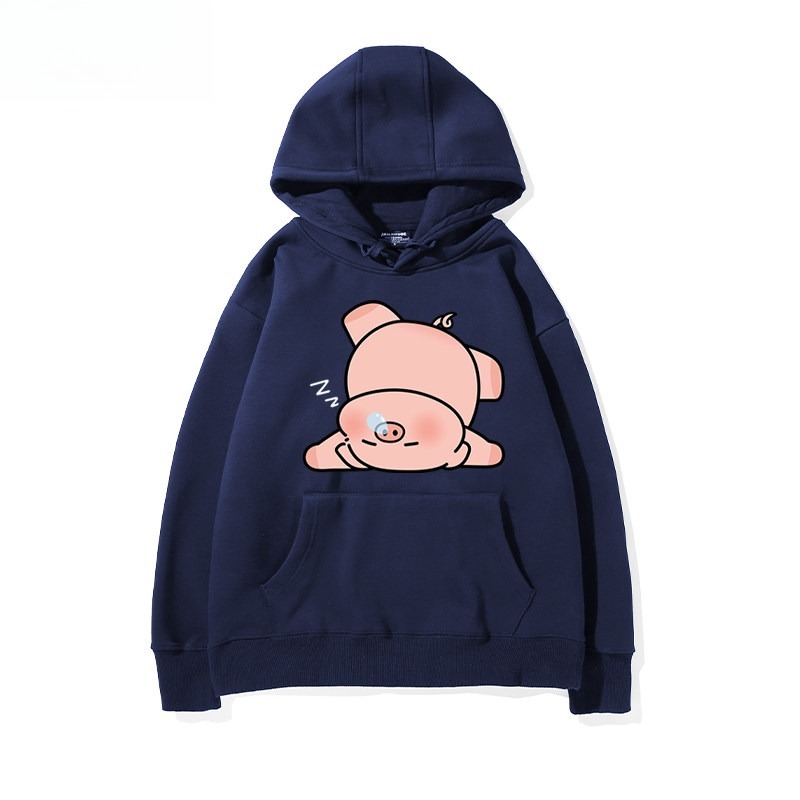 LULU豬 聯名衛衣新款 親子情侶裝連帽衛衣