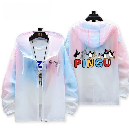 Pingu 輕薄透氣漸變防曬衣外套