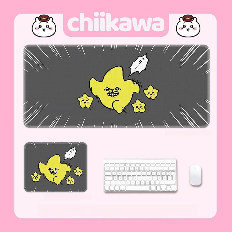 Chiikawa吉伊卡哇 主題桌墊 布質滑鼠墊