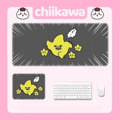 Chiikawa吉伊卡哇 主題桌墊 布質滑鼠墊