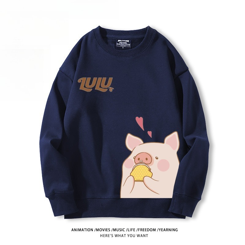 LuLu豬 聯名親子情侶裝 圓領長袖