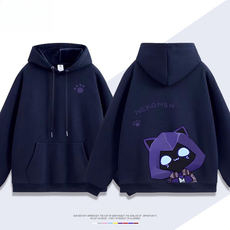 瓦羅蘭特歐門貓貓新款 親子情侶男女連帽衛衣