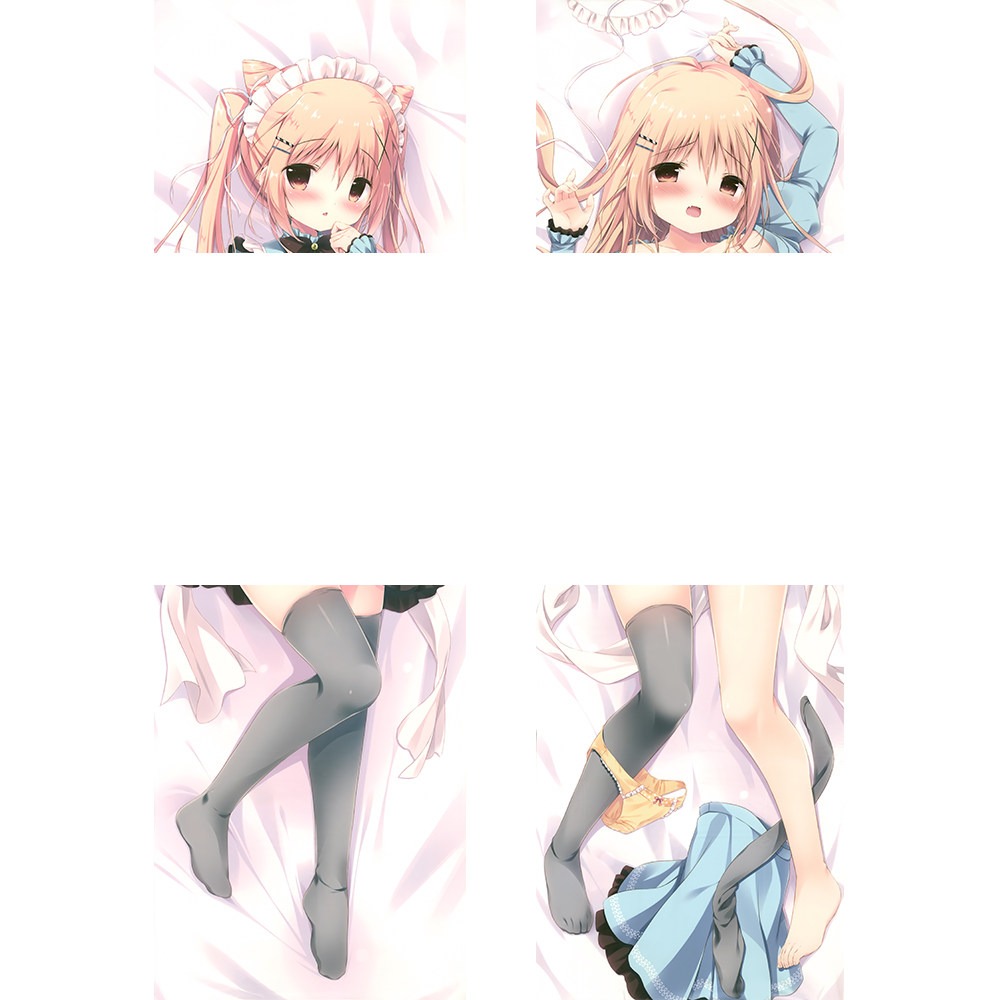 白玉貓耳しらたまころねちゃん可愛蘿莉 等身抱枕