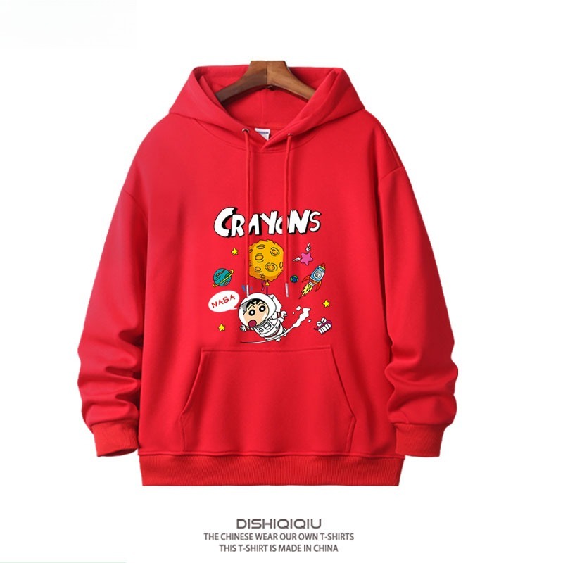 蠟筆小新新款 親子情侶男女連帽衛衣