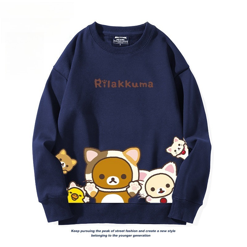 日系拉拉熊 聯名親子情侶裝 圓領長袖