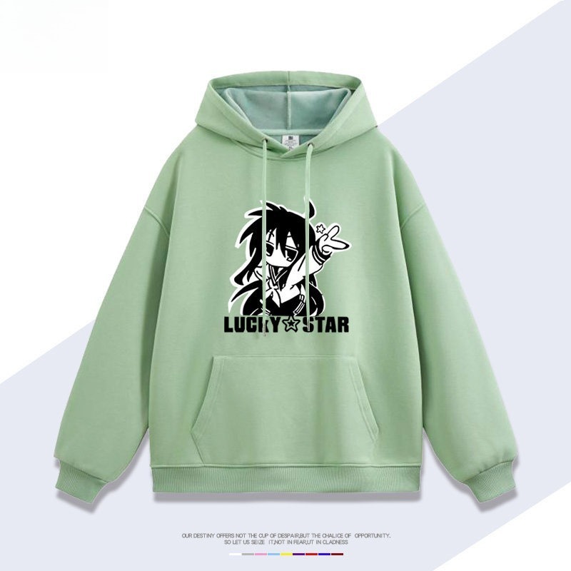 幸運星lucky star 聯名衛衣新款 親子情侶裝連帽衛衣