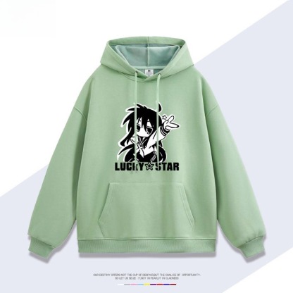 幸運星lucky star 聯名衛衣新款 親子情侶裝連帽衛衣