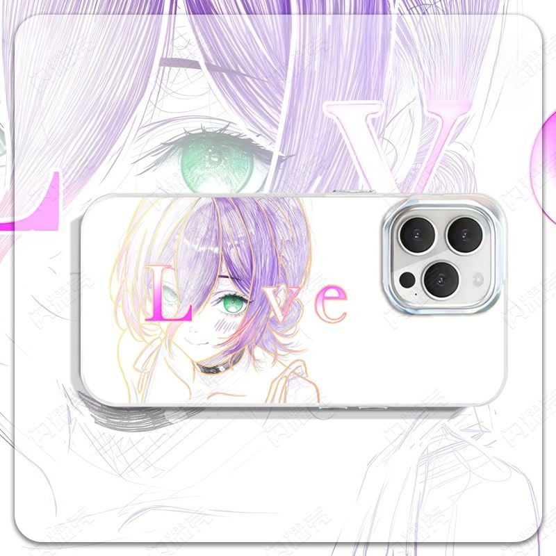動漫LOVE系列 極光金漸變手機殼