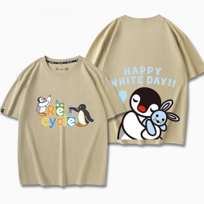 企鵝家族Pingu 印花短袖T恤
