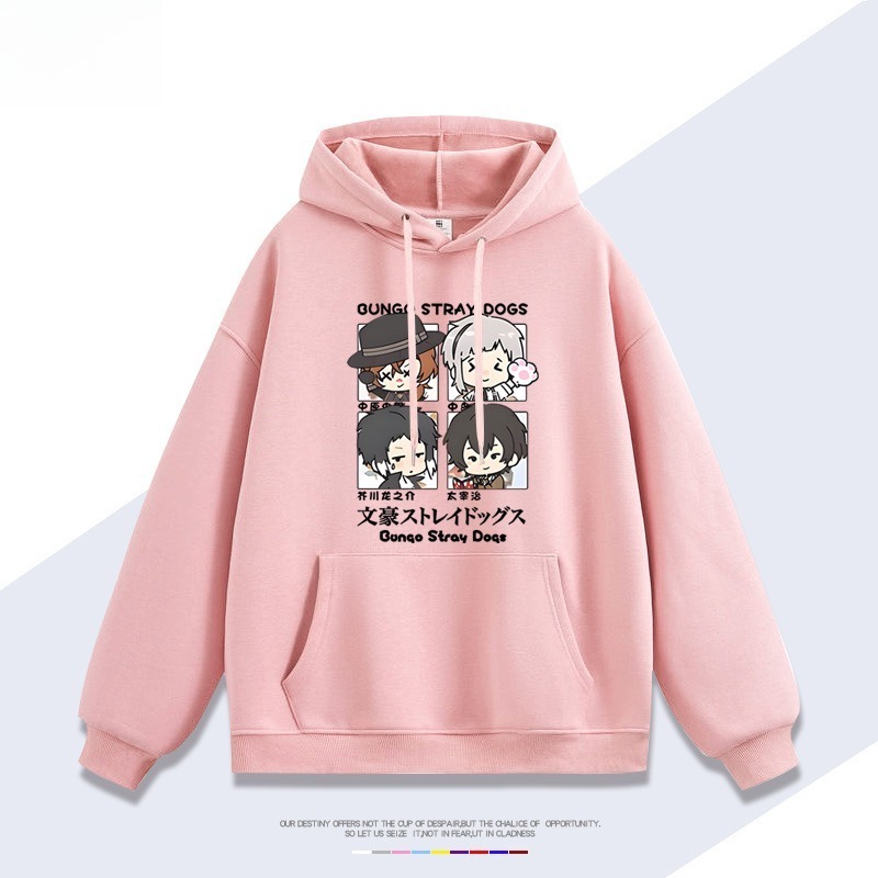 文豪野犬新款 親子情侶男女連帽衛衣