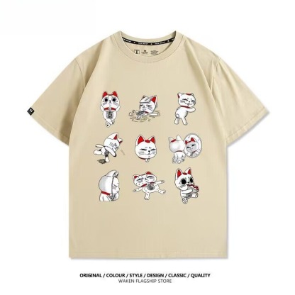 膽大黨 2026親子情侶男女同款 印花短袖T恤